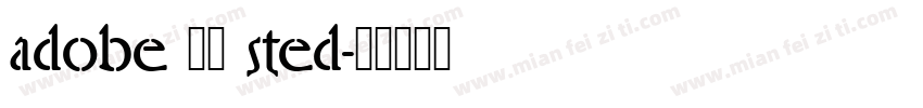 adobe 宋体 sted字体转换